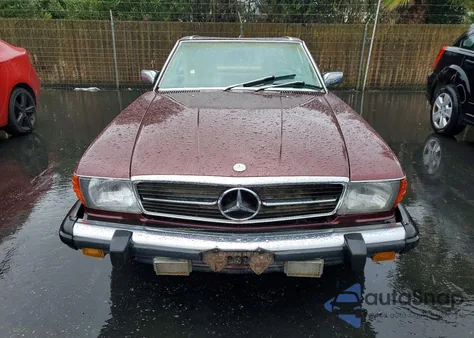 1986 Mercedes-Benz 560 Sl из США, поврежденный, VIN WDBBA48D0GA042546